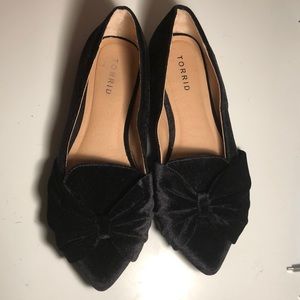 Torrid black velvet flats